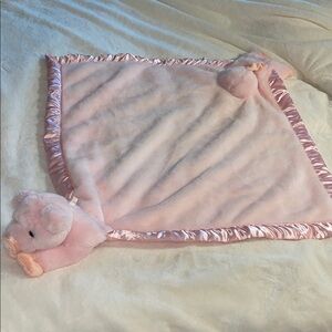 My Banky “Petunia Pig” lovey blanket-28” x 28”